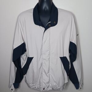 Vintage FootJoy DryJoys Men's Medium Golf Jacket Full Zip Windbreaker Foot Joy